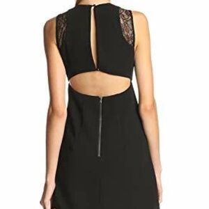 BCBGeneration Revolve Black Dress Racerback Lower Back Cut Out Size 8 NWOT